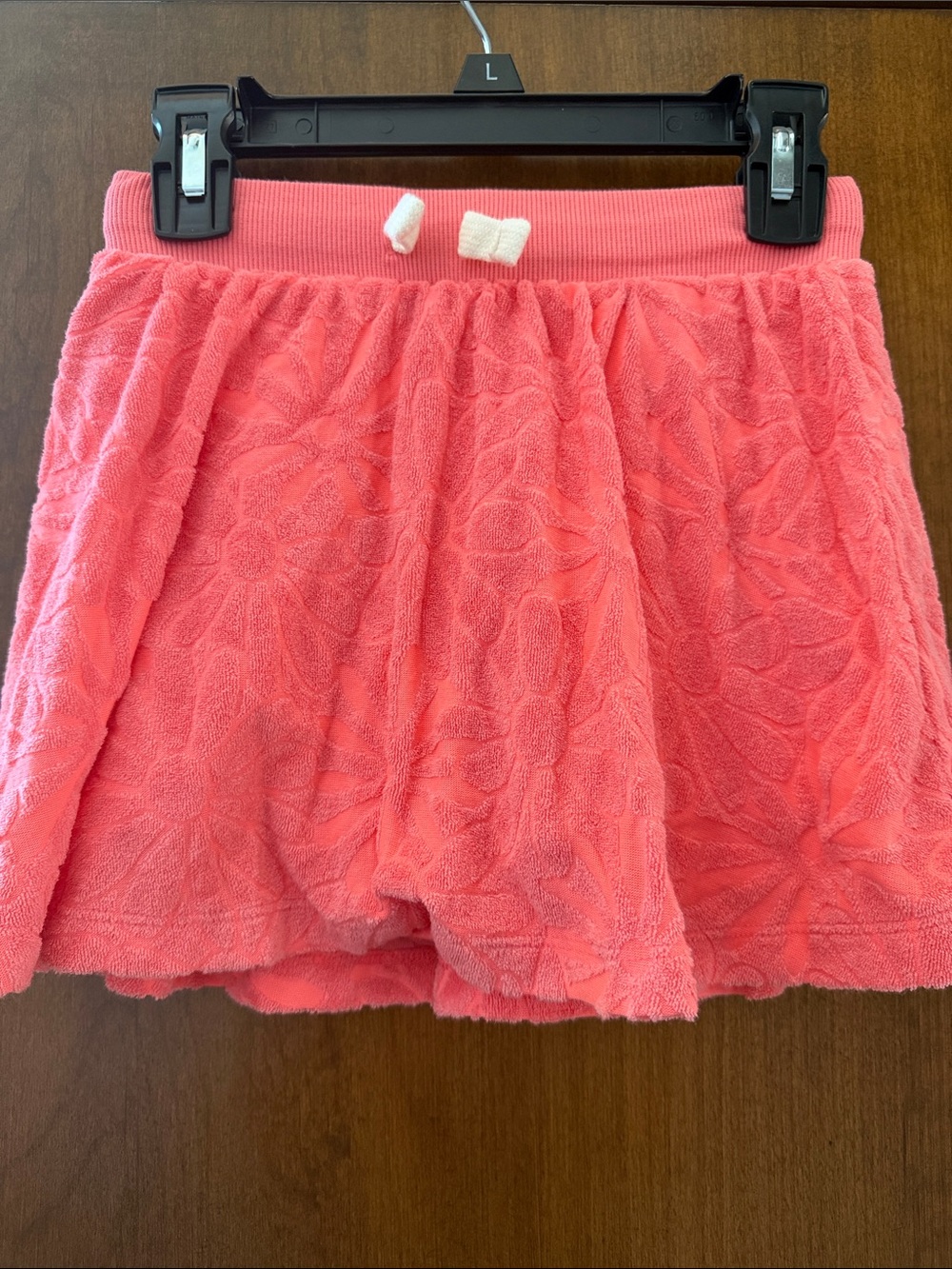 Old Navy Coral Terry Drawstring Skirt
